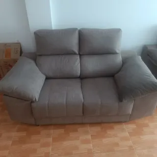 Conjunto Sofás 3 + 2 Plazas Beige