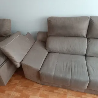 Conjunto Sofás 3 + 2 Plazas Beige