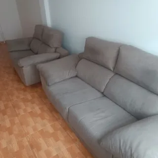 Conjunto Sofás 3 + 2 Plazas Beige