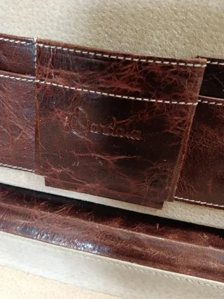 Maletín piel marrón vintage