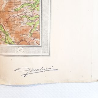 Cartina Ipsometrica Nord Italia 1921