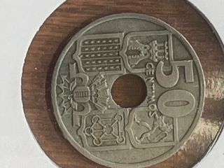Moneda 50 céntimos España 1949