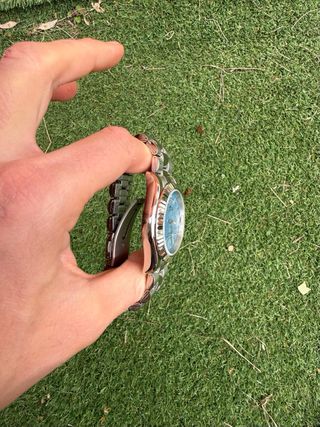 Reloj Lotus Daydate Azul y Plateado