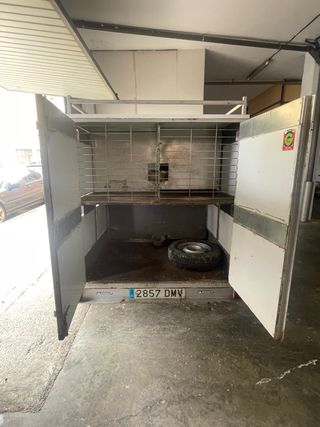 Remolque jaula para perros 2 ejes