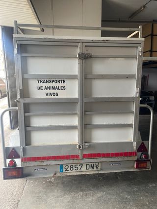 Remolque jaula para perros 2 ejes