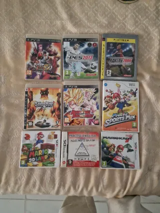Cajas de Videojuegos PS3, Wii, 3DS