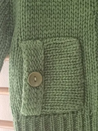 Cárdigan Sanye Verde Talla S