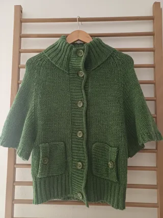 Cárdigan Sanye Verde Talla S