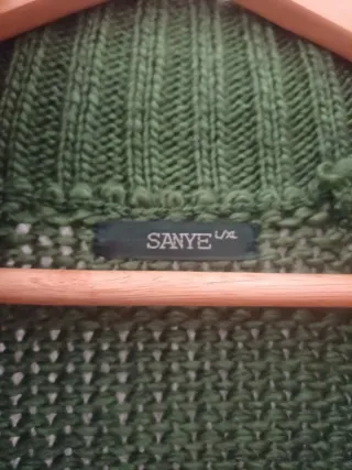 Cárdigan Sanye Verde Talla S
