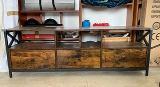 Mueble TV madera y metal