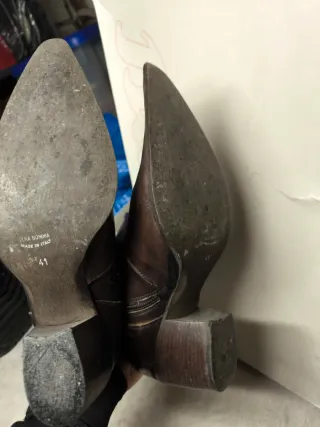 Stivali donna Bata marroni tipo camperos