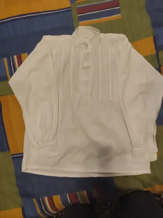 Camisa fallero zaragüel blanca