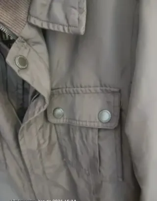 Gabardina Zara impermeable verde T L