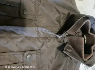 Gabardina Zara impermeable verde T L