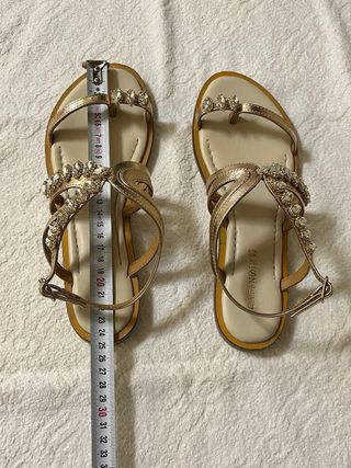 Sandali donna CafèNoir oro Tg 39