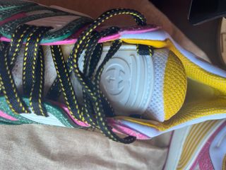 Zapatillas Gucci Basket Verde y Rosa