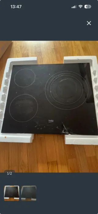 Placa vitrocerámica Beko