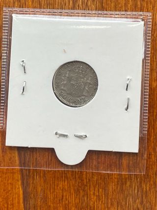 Moneda 50 céntimos Plata 1904
