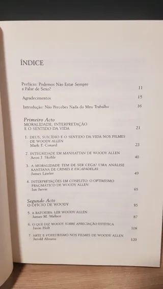 Livro A Filosofia Segundo Woody Allen