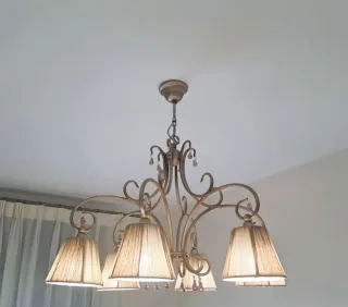 LÁMPARA DE TECHO 6 BRAZOS