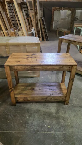 Consola Roble Madera Reciclada