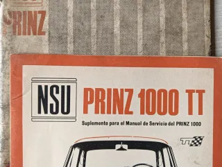 Manual NSU PRINZ 1000 TT