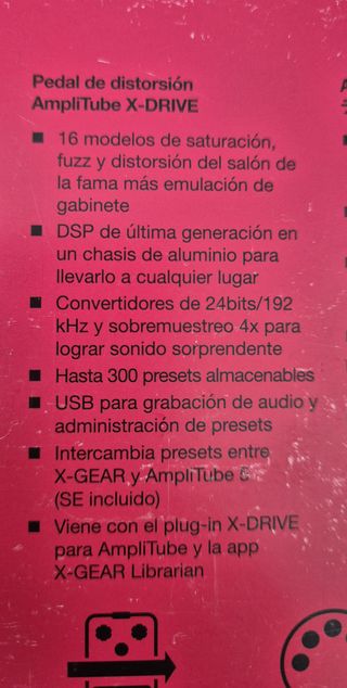 Pedal Amplitube X-Drive Guitarra Multiefectos