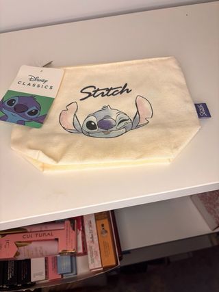 Bolso Disney Stitch Hawaii Beige Morado