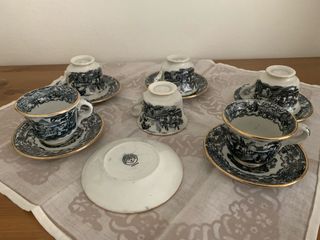 Tazas y Platos La Cartuja  Vistas negro