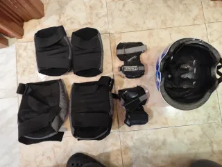 Protecciones skate patin 187 kp+ casco oxelo T(L)