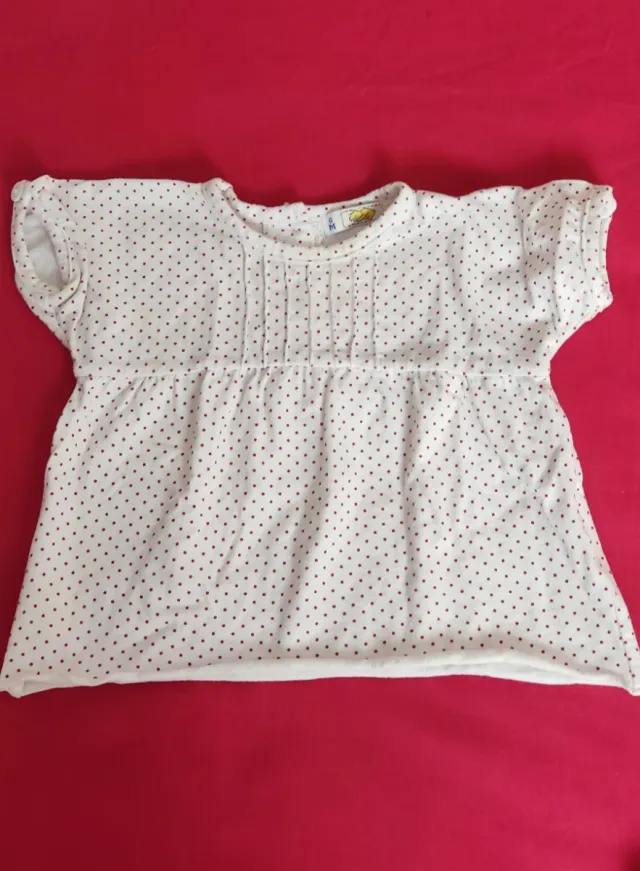 Conjunto pichi vaquero y camiseta 6-9 meses