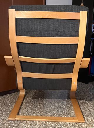 Poltrona Ikea POÄNG tessuto antracite