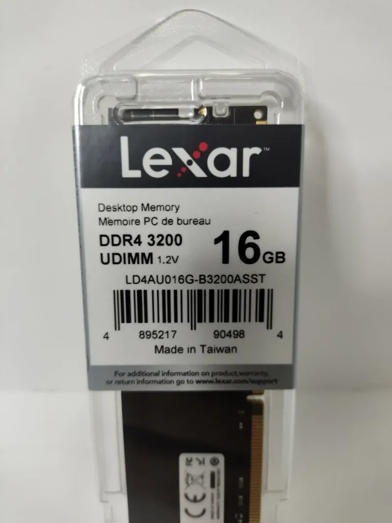 Lexar DDR4 16GB 3200MHz UDIMM RAM afbeelding 3