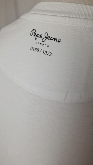 Camiseta Pepe Jeans Blanca Talla XS