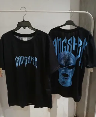 Camisetas Gangster con Estampado