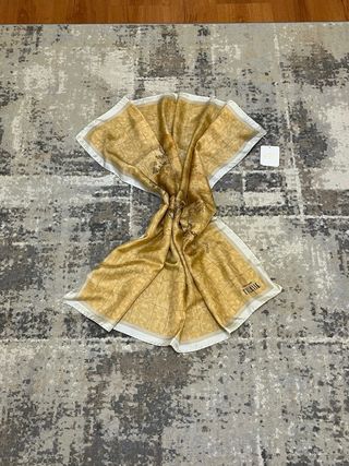 Foulard 1ª Classe Mappa Mondo Beige Marrone