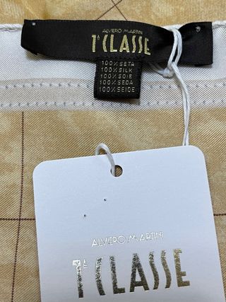 Foulard 1ª Classe Mappa Mondo Beige Marrone