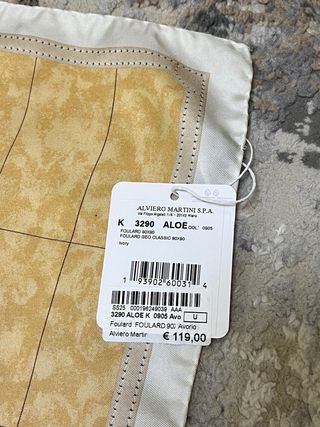 Foulard 1ª Classe Mappa Mondo Beige Marrone