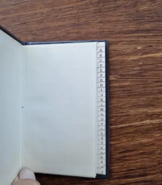 Agendas pequeñas antiguas