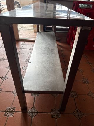 Mesa de trabajo acero inoxidable hostelería