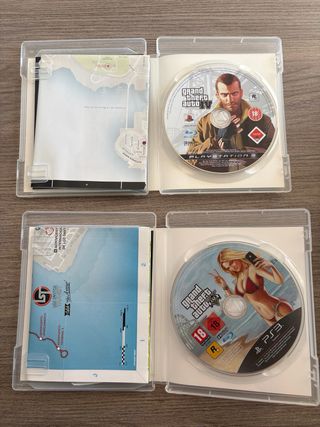 Juegos PS3: Grand Theft Auto IV y V
