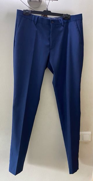 Traje de hombre azul Zara