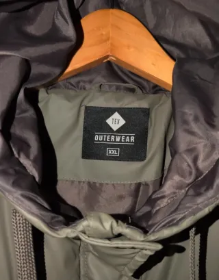 Chaleco acolchado verde talla XXL