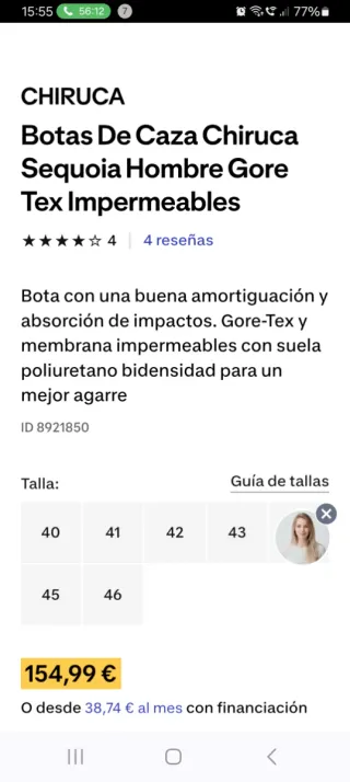 Botas de caza chiruca verdes y naranjas