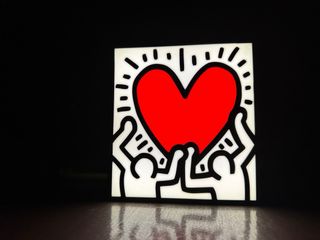 Lampada LED USB Cuore Keith Haring