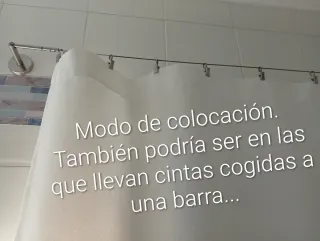 Lote cortinas tela poliéster varios tamaños