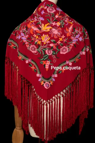 Mantoncillos bordados algodón