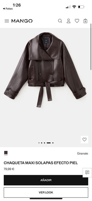 Cazadora Biker Piel Negra