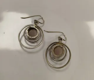 Pendientes Plata Ley Piedra Luna