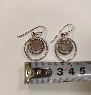 Pendientes Plata Ley Piedra Luna